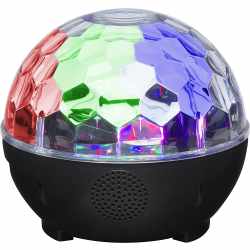 Denver Bluetooth Speaker Lautsprecher mit Disco Licht schwarz