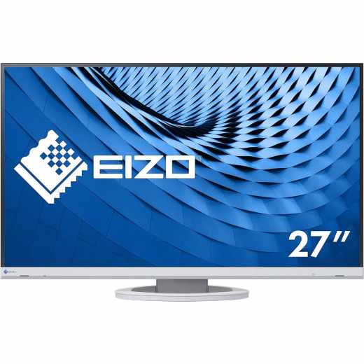 EIZO FlexScan Monitor EV2760-WT Ultra-Slim 27 Zoll Display wei&szlig;
