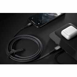 Nomad Rugged USB-A Lightning 3,0m Kabel schwarz