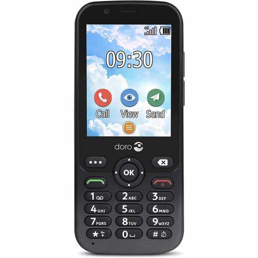 Doro 7010 Mobiltelefon 4G Seniorenhandy mit Notruftaste Bluetooth Kamera graphit