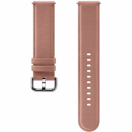 Samsung Galaxy Watch Active 2 Lederarmband 20 mm Ersatzarmband pink gold