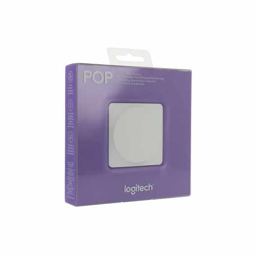 Logitech Pop Zusatzschalter Bluetooth Smart-Home Ger&auml;te wei&szlig;