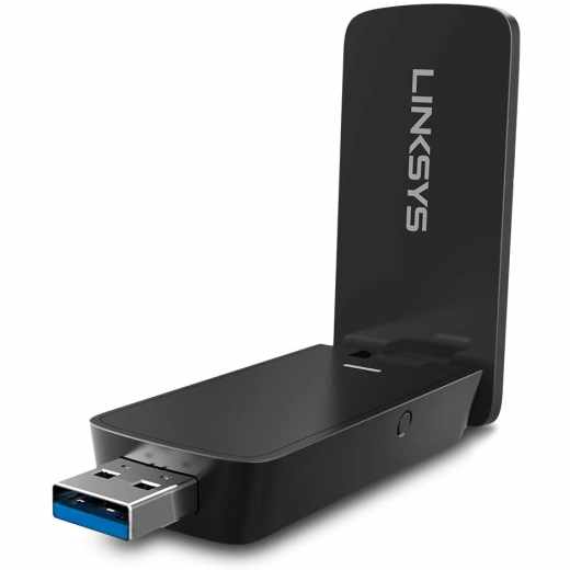Linksys WUSB6400M Wi-Fi USB Adapter AC1200 USB 3.0 WLAN Dongle 1.2 Gbps schwarz
