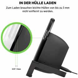 Belkin drahtloser Boost Charge Stand + Speaker Ladest&auml;nder Lautsprecher schwarz