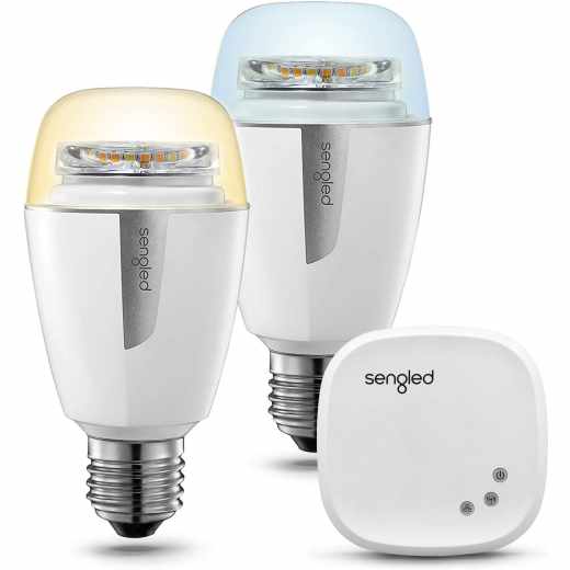 Sengled Element Plus Smart LED Lampe E27 Starter Set inkl. Hub wei&szlig;