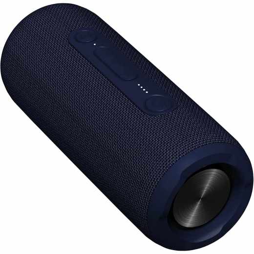 XQISIT Lautsprecher Speaker Bluetooth Mikrofon 360&deg; HD Sound wasserdicht blau