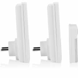 Byron Einsteck-T&uuml;rklingelset Wireless Doorbell Duo Pack wei&szlig;