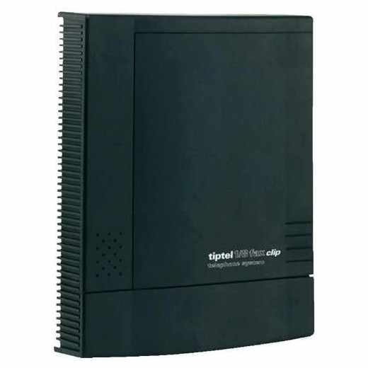 Tiptel 1/8 Fax CLIP analoge Telefonanlage mit integrierter Faxweiche schwarz