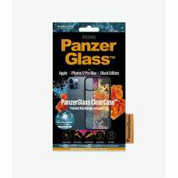 PanzerGlass Handy Schutzglasfolie ClearCase BlackFrame f&uuml;r iPhone 12 Pro Max schwarz