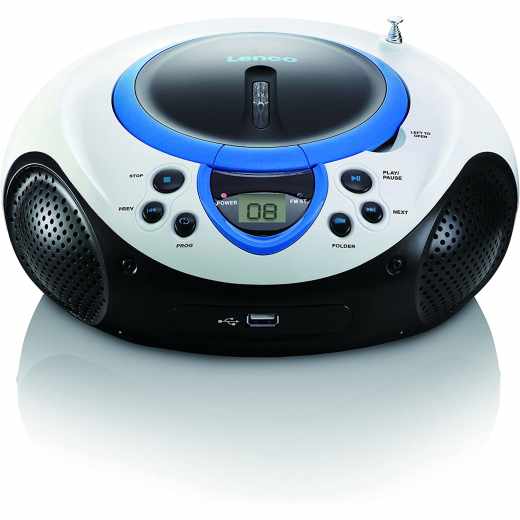 Lenco CD-Player SCD-38 USB CD-Radio mit MP3 und USB blau