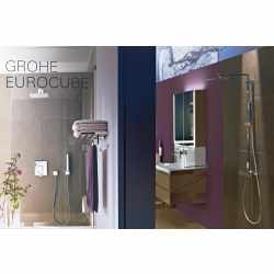 GROHE Eurocube Badarmaturen Einhand-Brausebatterie chrom