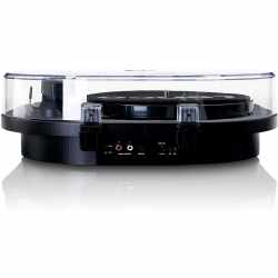 Lenco LS-40BK Plattenspieler Turntable mit integrierten Lautsprechern schwarz