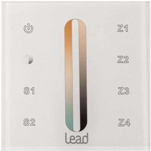 Lead Energy Wall Control Dynamic Wand-Fernbedienung LED Panel wei&szlig;