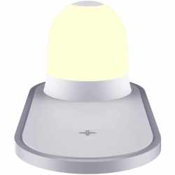 Networx Wirless Charging induktives Qi-Ladeger&auml;t + LED-Lampe Nachtlicht