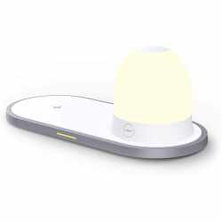 Networx Wirless Charging induktives Qi-Ladeger&auml;t + LED-Lampe Nachtlicht