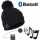 Urcover Bluetooth Strick-M&uuml;tze Beanie M&uuml;tze mit Kopfh&ouml;hrer schwarz