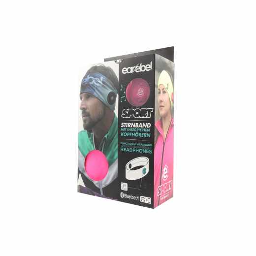 earebel Stirnband Sport Performance Bella mit Bluetooth Kopfh&ouml;rern pink