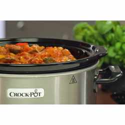 Crock-Pot CSC025X Schongarer Slow Cocker Chrom 3,5 Liter Edelstahl