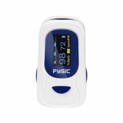 Fysic FPO 10 Pulsoximeter Sauerstoffs&auml;ttigungsmesser wei&szlig;/blau