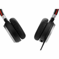 JABRA Evolve 65 UC On-Ear Headset binaural USB NC mit Ladestation schwarz