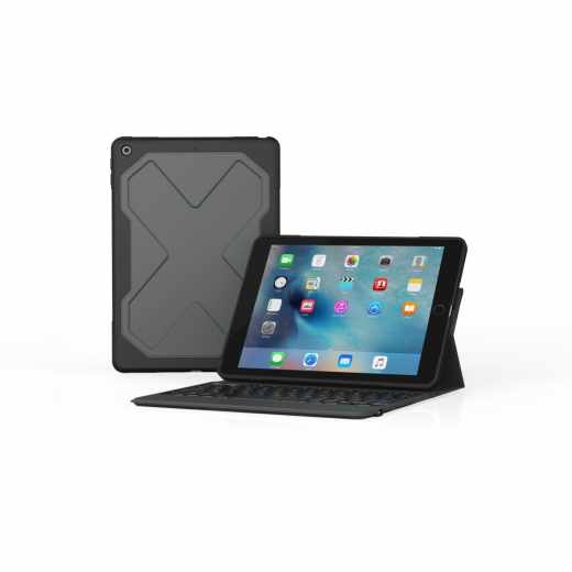 ZAGG Rugged Messenger Tastatur  f&uuml;r iPad 9,7 Zoll (2017/2018) QWERTZ schwarz