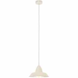 Eglo Pendelleuchte H&auml;ngelampe E27 Vintage Lampe aus Stahl Esstischlampe sandfarben