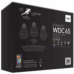 Lead Dynamic  WDC65  LED Leuchtmittel RGBW 3er Starter Set inkl. Gateway Wifi E27