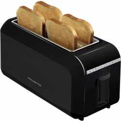 Rowenta Toaster Langschlitztoaster 4-Scheiben-Toaster schwarz