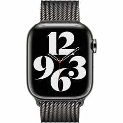 Apple Watch Armband Milanaise Loop 41mm Edelstahl Armband graphit