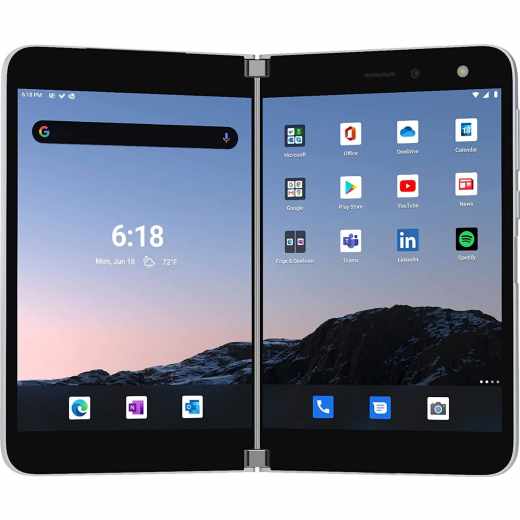 Microsoft Surface Smartphone Duo Convertible 8,1 Zoll SURFACE 6GB+256GB Glacier schwarz