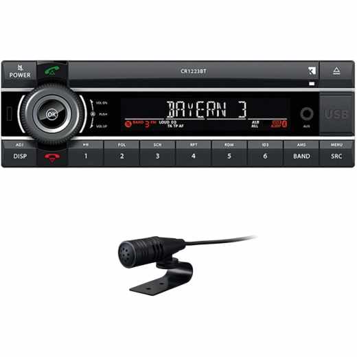 Axion Kienzle Autoradio CR 1223 Bluetooth Radio CD/SD/USB/MP3/BT schwarz