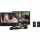 Lenco DVP-938 2x 9 Zoll DVD-Player mit Kopfh&ouml;rer Bildschirm schwarz
