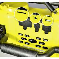 DNT Robimo XL Outdoor Radio-Recorder UKW MP3-Wiedergabe USB gelb-schwarz