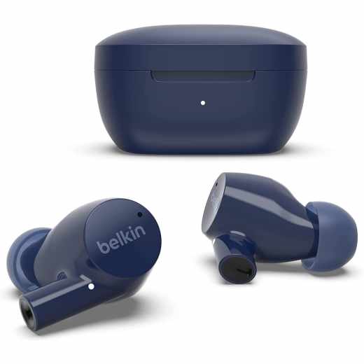 Belkin In-Ear Bluetooth Kopfh&ouml;rer SOUNDFORM Rise mit Ladecase blau