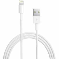 Apple Lightning auf USB Kabel 2m Datenkabel weiß