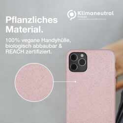 Woodcessories Bio Case Schutzh&uuml;lle Apple iPhone 11 Pro, aus Bio-Kunststoff, rose