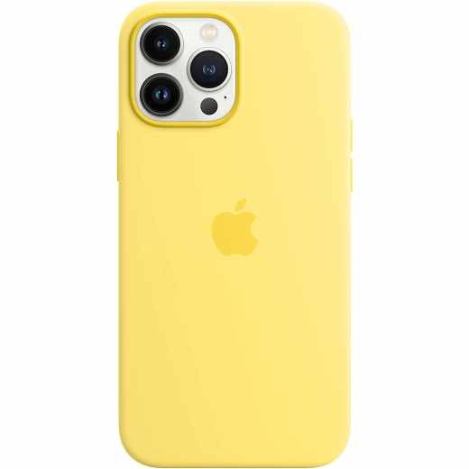 Apple Silikon Case mit MagSafe f&uuml;r iPhone 13 Pro Max Schutzh&uuml;lle zitronenschale 