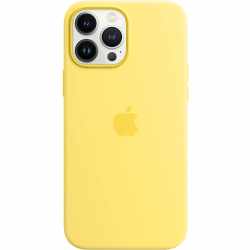 Apple Silikon Case mit MagSafe f&uuml;r iPhone 13 Pro Max Schutzh&uuml;lle zitronenschale 