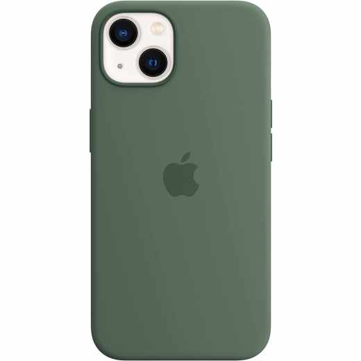 Apple Silikon Case mit MagSafe f&uuml;r iPhone 13 Handyh&uuml;lle eukalyptus