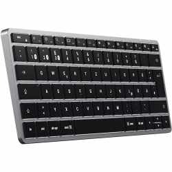 Satechi Alu Bluetooth Backlit Tastatur Slim X1 Wireless Tastatur QWERTZ silber