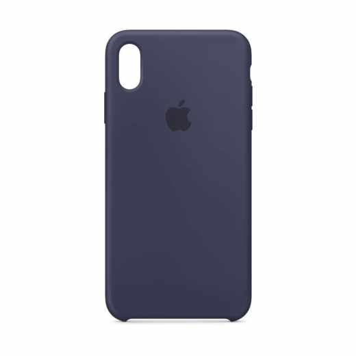 Apple iPhone XS Max Silikon Case Schutzh&uuml;lle Backcover mitternachtsblau