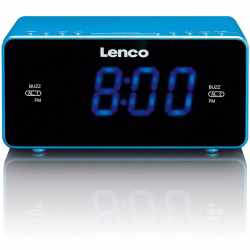 Lenco Uhrenradio CR-520 Radiowecker mit USB-Anschluss blau