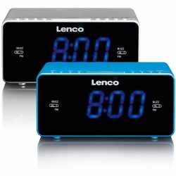 Lenco Uhrenradio CR-520 Radiowecker mit USB-Anschluss blau