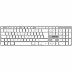 Kanex Multi-Sync Tastatur Bluetooth Appletastatur iMac Multimedia Tasten silber