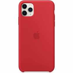 Apple Silikon Case f&uuml;r  iPhone 11 Pro Max Handyh&uuml;lle Schutzh&uuml;lle rot