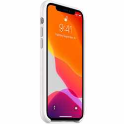 Apple Schutzh&uuml;lle iPhone 11 Pro Silicone Case Wireless Charging Handyh&uuml;lle wei&szlig;