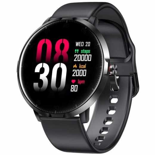 IOMI Smartwatch Bluetooth Freizeit Fitnesstracker Sportuhr schwarz