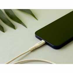 Networx Greenline Daten- Ladekabel 1m USB-A auf Lightning Apple Samsung braun