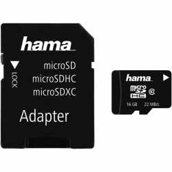 hama SanDisk microSDHC 16GB C10 + Adpater Datenspeicher...
