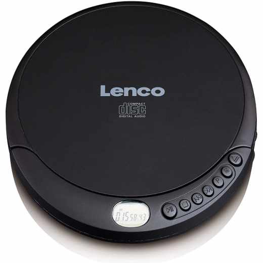 Lenco CD-200 tragbarer CD Player Discman mit Ladefunktion schwarz